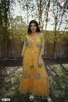 BE 7606 By AF Chiffon Printed Kurti With Bottom Dupatta Exporters In India
